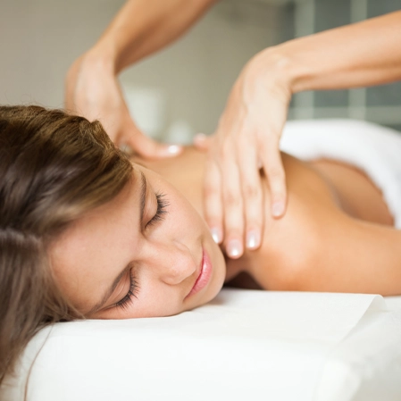 Chiropractic Amherst NH Woman Receiving Massage